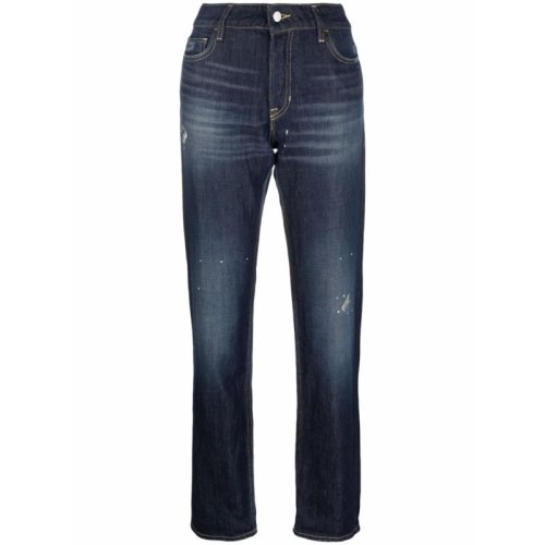  Emporio Armani/安普里奧阿瑪尼 女士藍色棉質(zhì)牛仔褲 6K2J60 2DJ2Z 0941 PLFSX