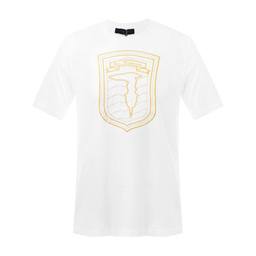 Trussardi/楚莎迪 純棉圓領(lǐng)男士短袖T恤 短t 休閑上裝 上衣