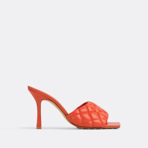  BV葆蝶家 22年秋冬 女士 高跟涼鞋 mules padded 592015VBRR06597