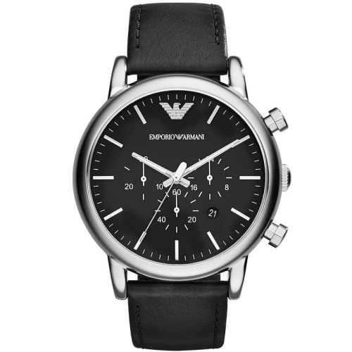 Emporio Armani/安普里奧阿瑪尼手表 皮質(zhì)表帶經(jīng)典休閑時(shí)尚石英男士腕表 AR1828