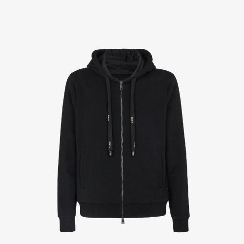  FENDI芬迪 22年秋冬 男士 衛(wèi)衣 黑色針織毛衣 FY0984AHC3F0QA1