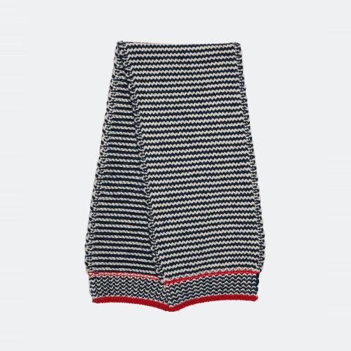  BV葆蝶家 22年秋冬 男士 圍巾 echarpe en laine epaisse a motif zigzag 718051V2CW04867