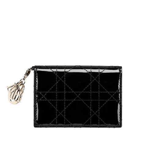 DIOR/迪奧 女士 LADY DIOR小牛皮翻蓋卡片夾   S0011OVRB_M900