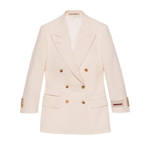  GUCCI古馳 22年秋冬 女士 羊毛馬海毛混紡?qiáng)A克 669528 ZAFAP 9887