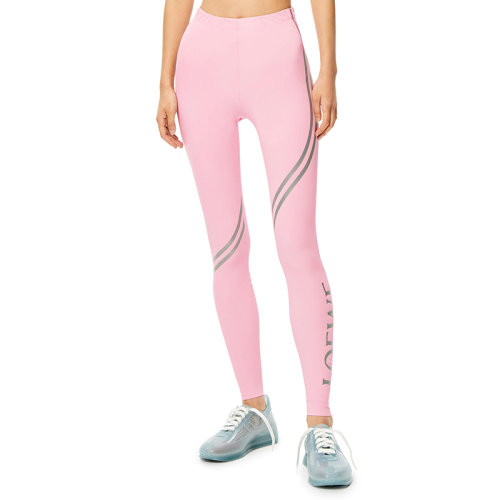 LOEWE/羅意威 22年春夏新款 女士粉色尼龍彈性纖維混紡緊身打底褲S540Y27X04-7140