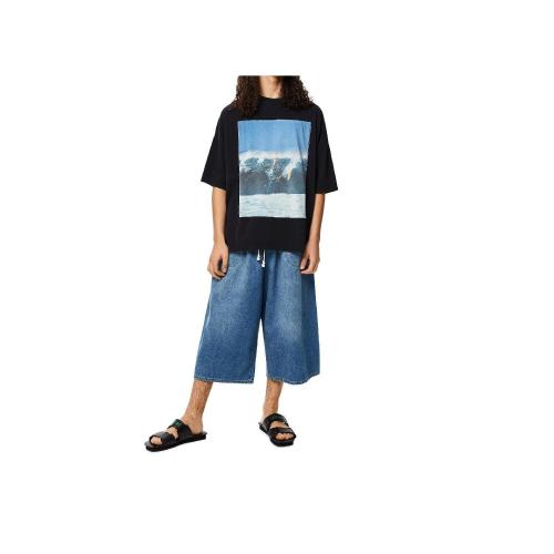  LOEWE羅意威 22年秋冬 男士 休閑褲 Drawstring trousers in denim H616Y11X17-5320