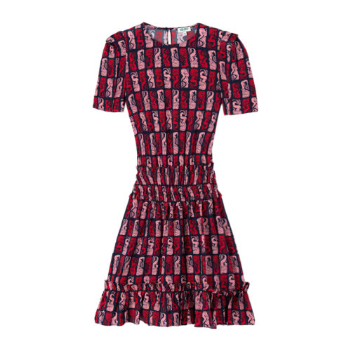 KENZO/高田賢三 女裝 服飾 多色時(shí)尚印花收腰 女士連衣裙裙裝 FA52RO1835257美人魚印花