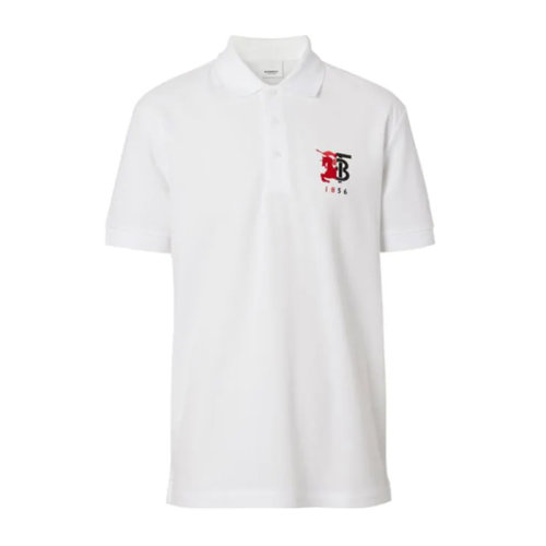 BURBERRY/博柏利男裝 服裝 棉質(zhì)休閑商務(wù)短袖 男士T恤男士短POLO衫TB戰(zhàn)馬標(biāo)志
