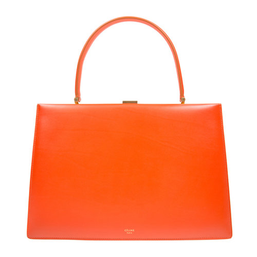 CELINE/賽琳  劉雯同款 CLASP系列 女士小牛皮簡約時尚復古手提包