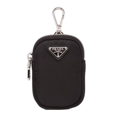 PRADA/普拉達(dá)中性黑色尼龍鑰匙包 1TT119-2CKI-F0002