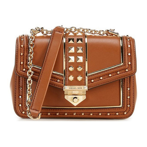 Michael Kors/邁克·科爾斯 女士皮革鉚釘裝飾單肩包斜挎包女包 30S1G1SL0U多色可選