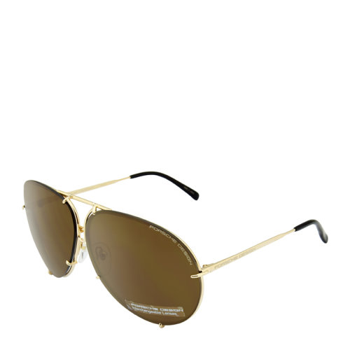 PORSCHE/保時(shí)捷 個(gè)性 時(shí)尚 飛行員 蛤蟆鏡 大框 男女款 太陽鏡 偏光 墨鏡 眼鏡（一支鏡架 2副鏡片 輕松拆換） P8478 69mm PORSCHE 保時(shí)捷