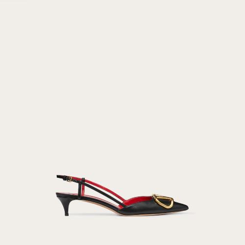  VALENTINO華倫天奴 22年秋冬 女士 低跟鞋 Escarpins a bride arriere VLogo Signature en vea