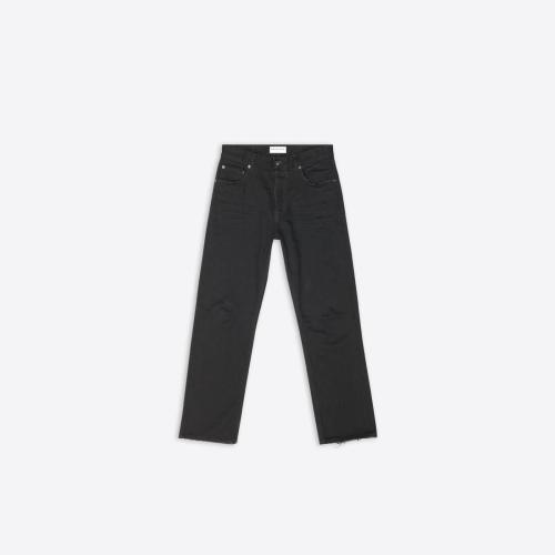  BALENCIAGA巴黎世家 22年秋冬 女士 休閑褲 Womens Slim Fit Trousers in Black 697885TBP4710