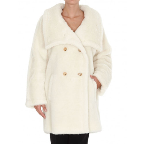 MaxMara/麥絲瑪拉  女裝 女士米色羊毛經(jīng)典時尚翻領(lǐng)秋冬大衣 10160903600 002