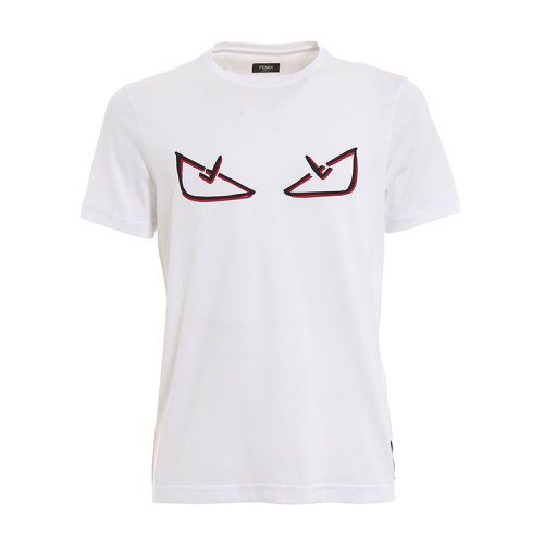 FENDI/芬迪 19年春夏 圓領(lǐng) 男性 小惡魔 休閑 男士短袖T恤 FY0894A6ZG F0QA0
