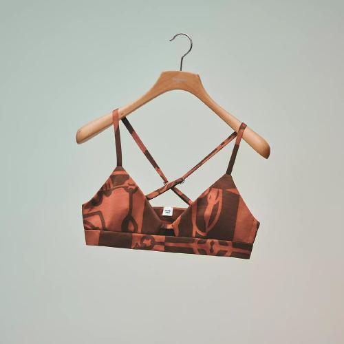  HERMES愛馬仕 22年秋冬 女士 吊帶 Brassiere imprime ??Cliquetis en Desordre Tattoo??