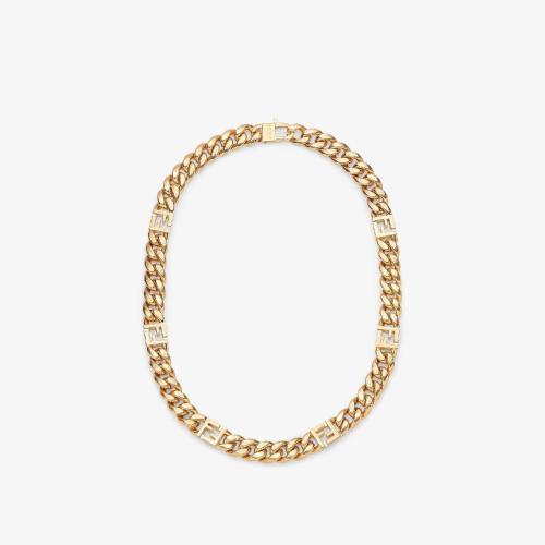  FENDI芬迪 22年秋冬 男士 項(xiàng)鏈 FF Necklace 7AJ552B08F1CHL