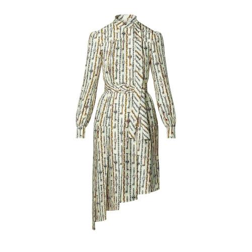  LV路易威登 22年秋冬 女士 連衣裙 不對稱長袖連衣裙 1AA9MX 1AA9MY 1AA9MZ 1AA9MW 1AA9MV