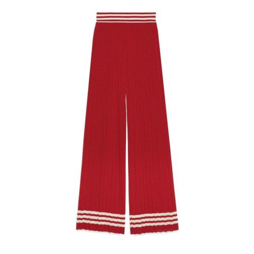  GUCCI古馳 22年秋冬 女士 adidas x Gucci聯(lián)名系列闊腿褲 697496 XKCF8 6229