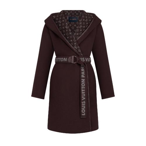  LV路易威登 22年秋冬 女士 大衣 系帶圍裹式連帽大衣 1A90U3 1A90U2 1A90U1 1A90U6 1A90U5 1A9 預定商品2-8周發(fā)貨