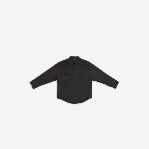  BALENCIAGA巴黎世家 22年秋冬 男士 長袖襯衫 Mens Bb Monogram Minimal Shirt  in Black 6818