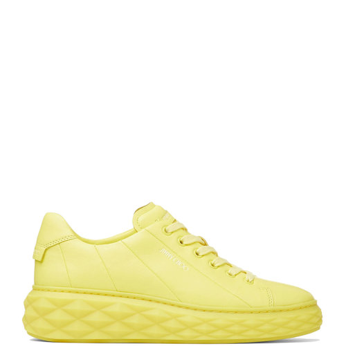 Jimmy Choo/周仰杰 22年秋冬新款 DIAMOND LIGHT MAXI系列 女士柔黃色納帕革厚底低幫運(yùn)動(dòng)鞋DIAMONDLIGHTMAXIFNAP-JAUNE