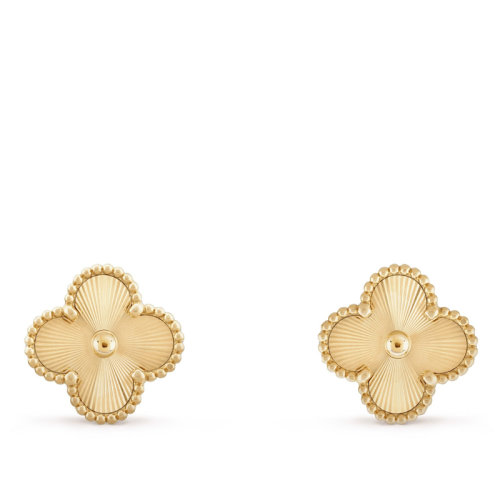 Van Cleef & Arpels/梵克雅寶 Alhambra 女士復(fù)古金色四葉草耳環(huán) VCARP3JL00