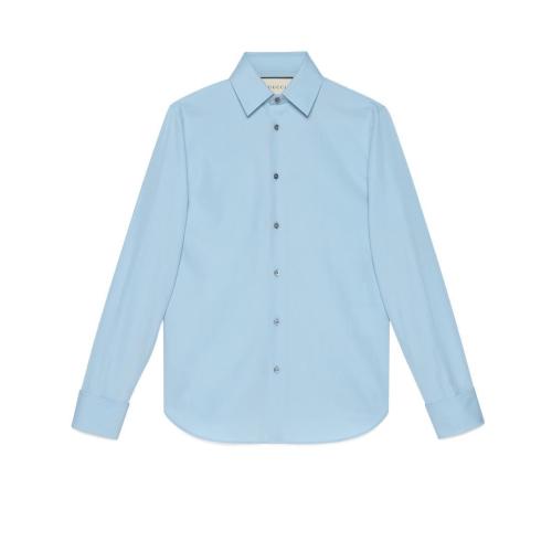  GUCCI古馳 22年秋冬 男士 棉布府綢襯衫 535172 21131 4910