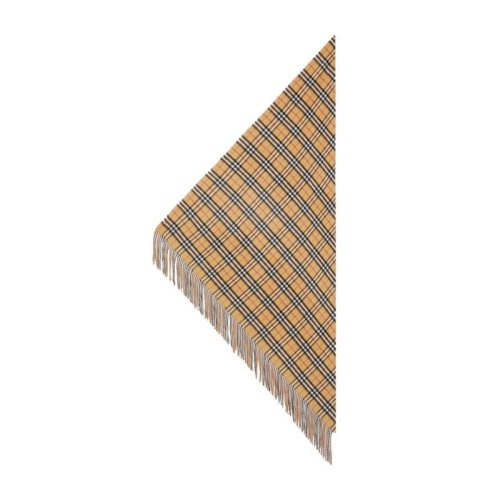 BURBERRY/博柏利 女士經(jīng)典格紋英倫風卡其色格紋圍巾圍脖 4068871