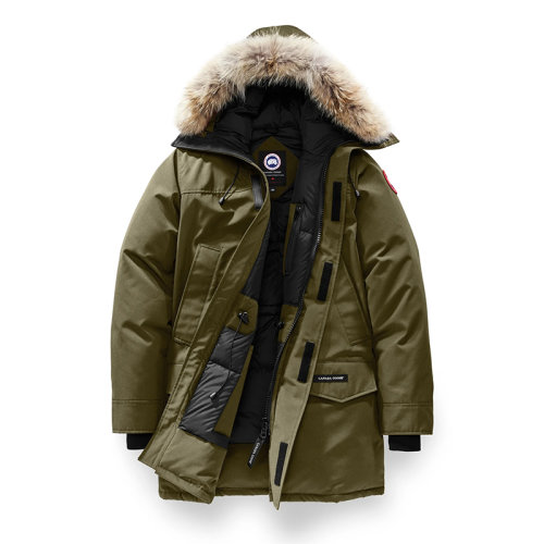 CANADA GOOSE/加拿大鵝   LANGFORD系列 男士軍綠色連帽毛邊防風(fēng)派克大衣2062M-VM
