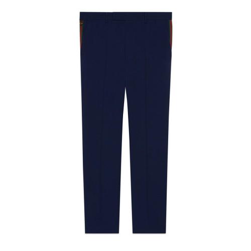  GUCCI古馳 22年秋冬 男士 羊毛馬海毛長(zhǎng)褲 698813 Z8A18 4020