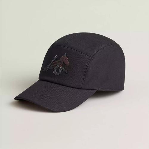  HERMES愛(ài)馬仕 22年秋冬 男士 帽子 Casquette Nevada Puzzle Equestre H221045N 0259