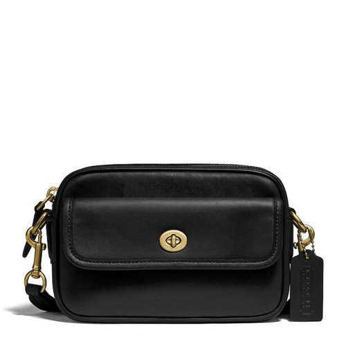 COACH/蔻馳  女士黑色時(shí)尚可拆卸腰包單肩包斜挎包女包 3640B4BK