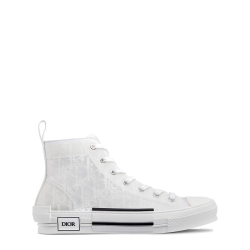 DIOR/迪奧 B23系列 男士白色Oblique帆布高幫運動鞋3SH118YNT_H060