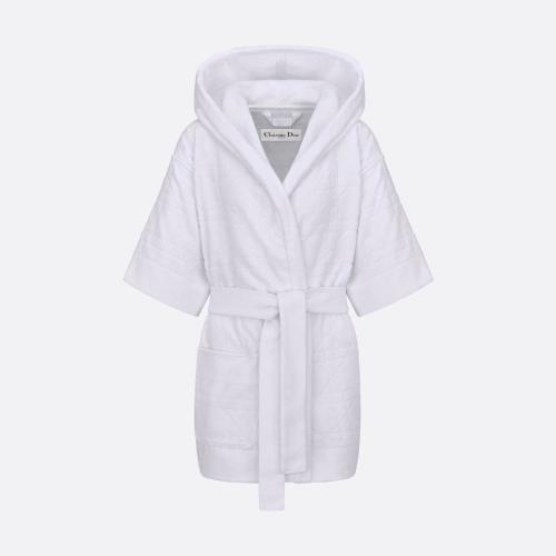  DIOR迪奧 22年春夏 女士 連衣裙 Dior Chez Moi 短款連帽睡袍 211V61A4424_X0100