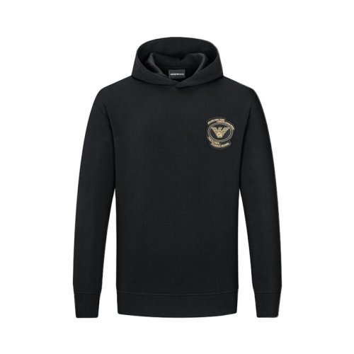  Emporio Armani/安普里奧阿瑪尼 男士黑色棉質(zhì)衛(wèi)衣 6K1M72 1JHSZ 0999 PLFSX