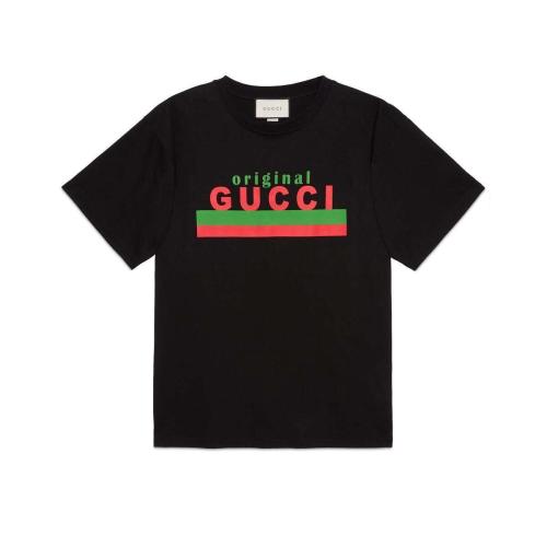  GUCCI古馳 22年秋冬 男士 “Original Gucci”印花超大造型T恤 616036 XJCOQ 1082