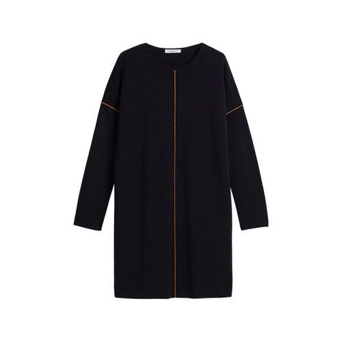 MaxMara/麥絲瑪拉 女士連衣裙 女士綿羊毛圓領(lǐng)長袖針織裙子連衣裙 13260119 TANARO
