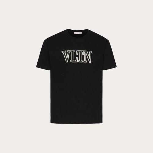  VALENTINO華倫天奴 22年秋冬 男士 短袖T恤 T-SHIRT EN COTON A_VEC BRODERIE VLTN 1V3MG10V8R