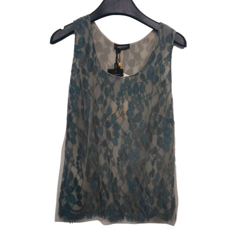 Emporio Armani/安普里奧阿瑪尼 綠色蕾絲上衣