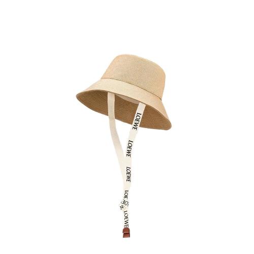  LOEWE羅意威 22年秋冬 女士 帽子 Fisherman hat in canvas and calfskin K820HF1X24-2150
