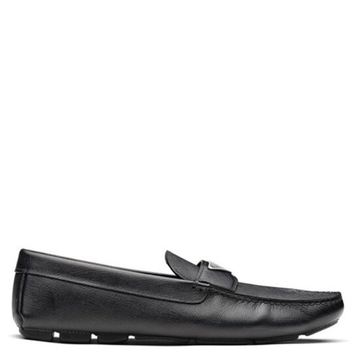 PRADA/普拉達(dá) 男士 男鞋 黑色皮革皮鞋休閑運(yùn)動(dòng)鞋 2DD164-053-F0002