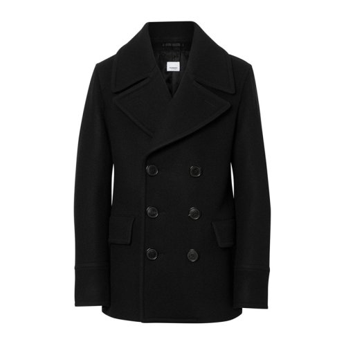  BURBERRY/博柏利 男士黑色羊毛混紡大衣 8013338 PLFSX