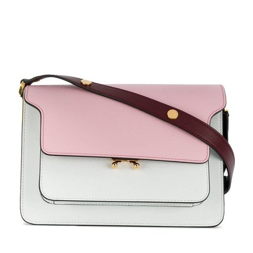 MARNI/瑪尼 19年春夏 小方包 女性 鎖扣 拼色 拼色 單肩包 SBMP0003U5#LV520#Z172N