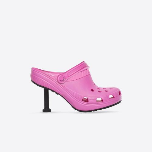  BALENCIAGA巴黎世家 22年秋冬 女士 高跟涼鞋 Crocs? Madame 80mm 677390W1S8E5300