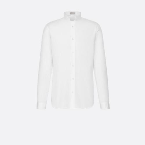  DIOR迪奧 22年秋冬 男士 長袖襯衫 圓領(lǐng)襯衫-棉府綢 733C516A1581_C001 預(yù)定商品1-3周發(fā)貨