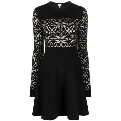  LOEWE/羅意威 女士黑色聚酰胺連衣裙裙子 S540Y15K52 1100 PLFSX