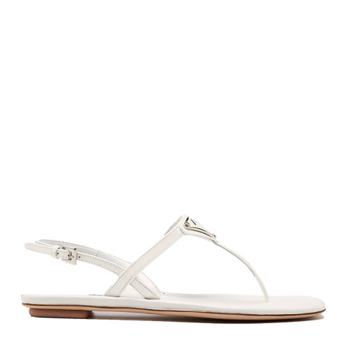 PRADA/普拉達(dá)白色女士平跟涼鞋1Y032M069