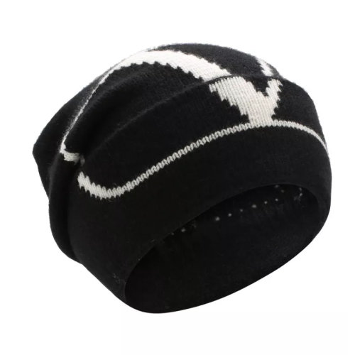 Valentino/華倫天奴  男女同款黑色羊毛時尚百搭針織帽帽子  SY2HB00CAVB 0NA